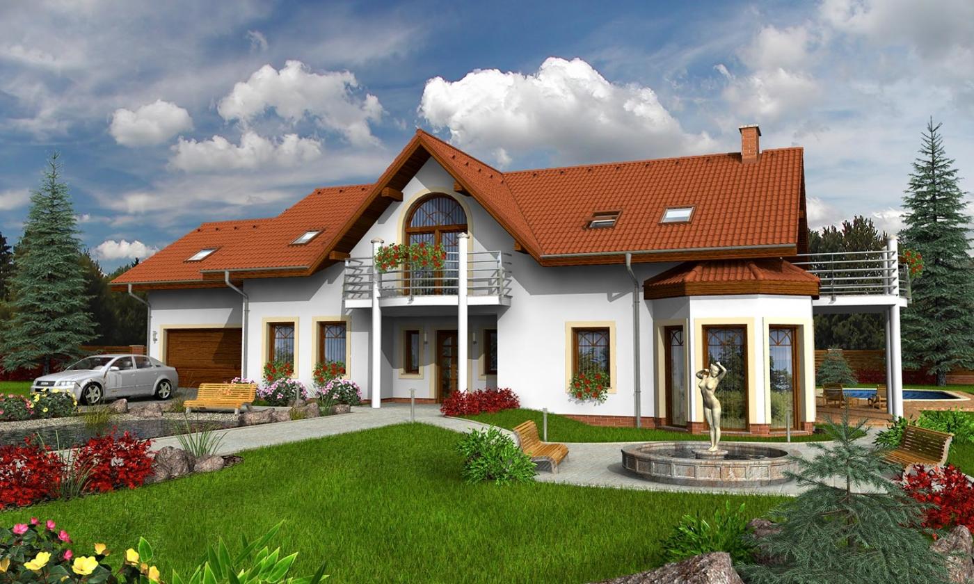 EXCLUSIV 250 - Large family house with basement, double garage and gable Two-generation is option.